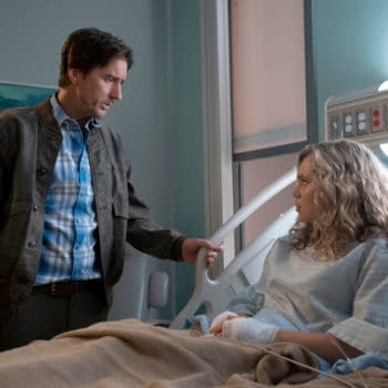 Stargirl -- "Shiv Part Two" -- Image Number: STG108c_0073r.jpg -- Pictured (l-R): Luke Wilson as Pat Dugan and Brec Bassinger as Courtney Whitmore -- Photo: Mark Hill/The CW -- © 2020 The CW Network, LLC. All Rights Reserved.