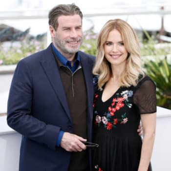 CANNES, FRANCE - MAY 15: John Travolta and Kelly Preston attend the photo-call of the movie 'Gotti' during the 71st Cannes Film Festival on May 15, 2018 in Cannes, France. (Andrea Raffin / Shutterstock.com)