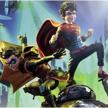 DC Comics Super Sons Statue Teased By Prime 1 Studio