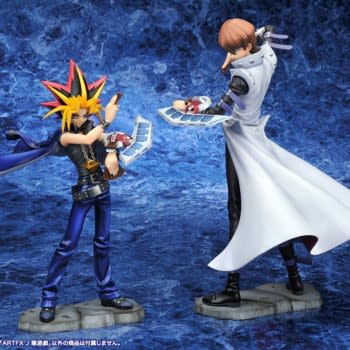Yu-Gi-Oh and Kaiba Play Their Hand with Kotobukiya Statues