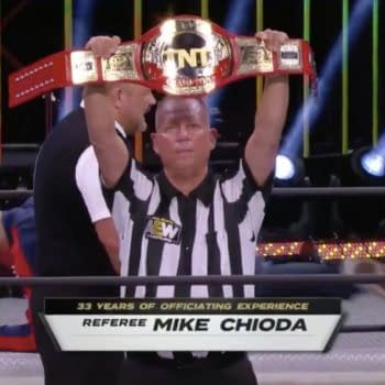 Former WWE ref Mike Chioda made a surprise debut on AEW Dynamite.