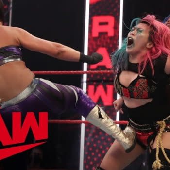 Asuka & Shayna Baszler vs. Sasha Ban (Image: WWE)