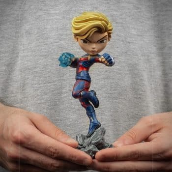 Captain Marvel From Endgame Arrives With New Iron Studios Minico