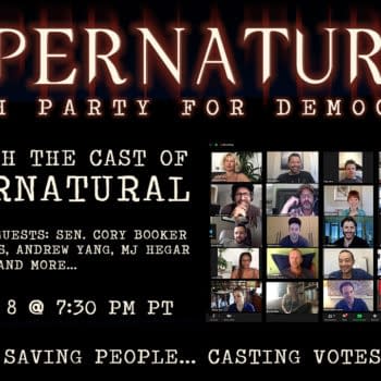 Supernatural is involved in a special watch party to help get out the vote (Image: Misha Collins)