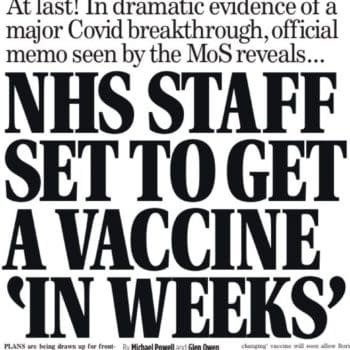 Mail On Sunday Leaks NHS Vaccine News - After An Editorial Bollocking