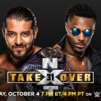Santos Escobar defends the NXT Cruiserweight Championship against Isaiah "Swerve" Scott at NXT Takeover 31