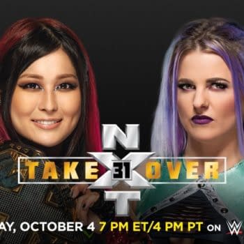 Io Shirai defends the NXT Women's Championship against Candice LeRae at NXT Takeover 31