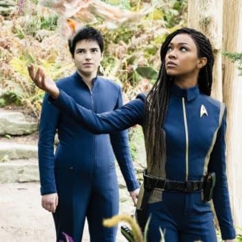 “Forget Me Not” — Ep#304 — Pictured: Blu del Barrio as Adira and Sonequa Martin-Green as Burnham of the CBS All Access series STAR TREK: DISCOVERY. Photo Cr: Michael Gibson/CBS ©2020 CBS Interactive, Inc. All Rights Reserved.