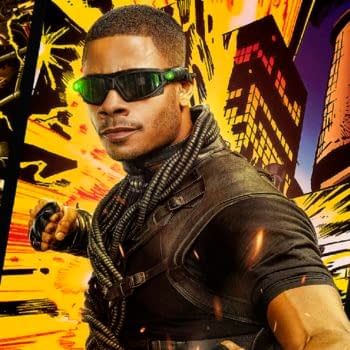 Black Lightning -- Image Number: BLK_CW2021_1080x1350_PAINKILLER.jpg -- Pictured: Jordan Calloway as Khalil/Painkiller -- Photo: The CW -- 2020 The CW Network, LLC. All Rights Reserved.