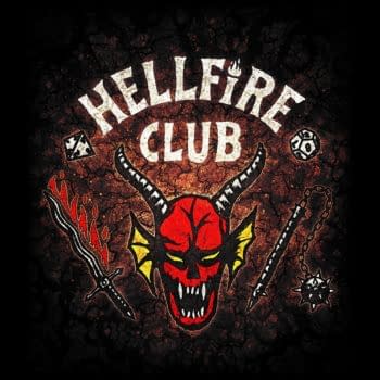 Stranger Things shared a look at the logo for The Hellfire Club in season 4 (Image: Netflix)
