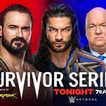 WWE Survivor Series ket art for Sunday night's PPV (Image: WWE)