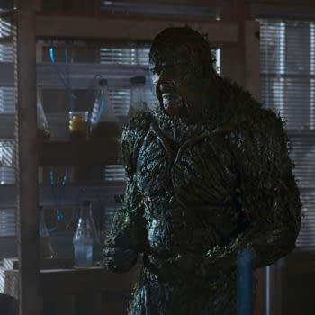 Swamp Thing -- “The Price You Pay” -- Image Number: SWP106b_0130 V1 -- Pictured: Derek Mears as Swamp Thing -- Photo: Fred Norris / 2020 Warner Bros. Entertainment Inc. -- © 2020 Warner Bros. Entertainment Inc. All Rights Reserved.
