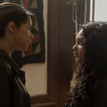 Aliyah Royale as Iris, Annet Mahendru as Huck - The Walking Dead: World Beyond _ Season 1, Episode 9 - Photo Credit: Antony Platt/AMC