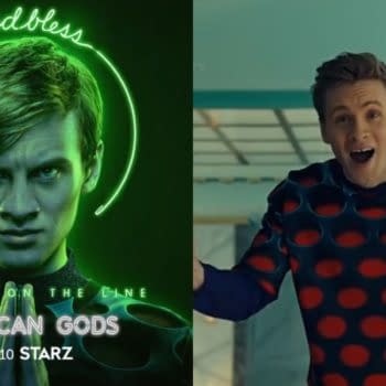 American Gods gets viewers caught up-to-speed on Tech Boy for season 3 (Images: STARZ screencaps)