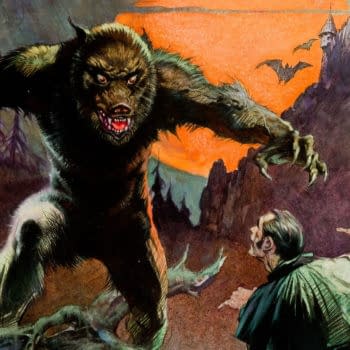 Frank Frazetta Wolfman original artwork cover for Creepy #4, Warren Publishing.