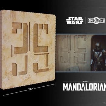 The Mandalorian Docking Bay Wall Deco Revealed by Regal Robot