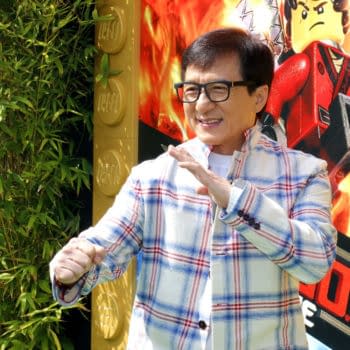 Jackie Chan at the Los Angeles premiere of 'The LEGO Ninjago Movie' held at the Regency Village Theatre in Westwood, USA on September 16, 2017. Editorial credit: Tinseltown / Shutterstock.com