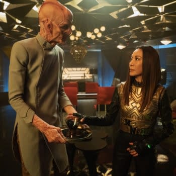 “Terra Firma, Part 2” — Ep#310 — Pictured: Doug Jones as Saru and Michelle Yeoh as Georgiou of the CBS All Access series STAR TREK: DISCOVERY. Photo Cr: Michael Gibson/CBS ©2020 CBS Interactive, Inc. All Rights Reserved.