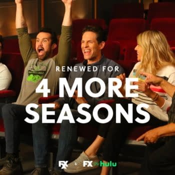 It's Always Sunny in Philadelphia: The Gang responds to making history. (Image: FX Networks)