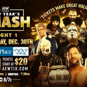 The Official Graphic for Night One of AEW Dynamite's New Years Smash