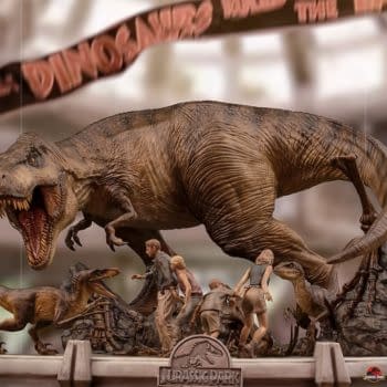 The Final Scene of Jurassic Park Comes to Life with Iron Studios