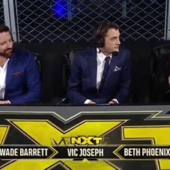 Wade Barrett, Vic Joseph, and Beth Pheonix call WWE NXT