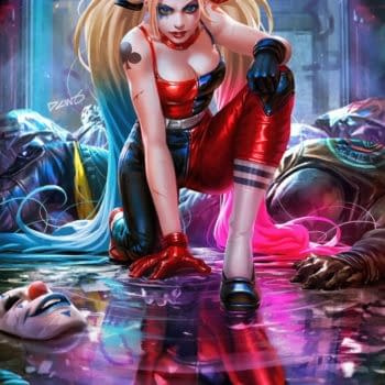 Separated At Birth: Derrick Chew Harley Quinn and Mark Brooks