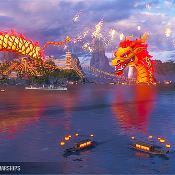 World Of Warships Has Added A Massive Dragon Port