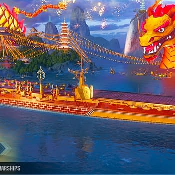 World Of Warships Has Added A Massive Dragon Port