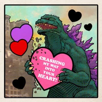 Tell Them You Love Them With A Godzilla Valentine's Day Card