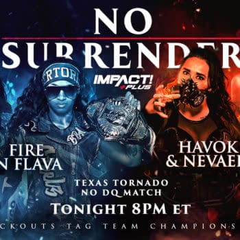 Impact No Surrender Match Graphic for Fire N' Flava vs. Havok and Nevah for the Knockouts Tag Team Championships