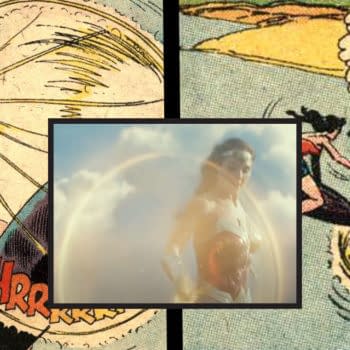 Wonder Woman #98 spinning lasso scene vs Wonder Woman 1984.