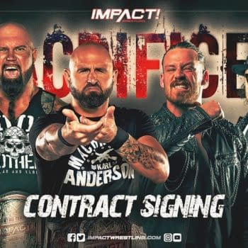 The Good Brothers and FinJuice will sign the contracts for their upcoming match for the Tag Team Championships at Sacrifice tonight.