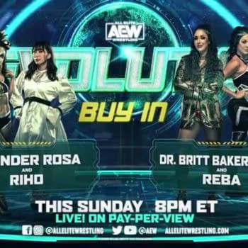 Thunder Rosa and Riho vs. Britt Baker and Reba is set for AEW Revolution on Sunday.