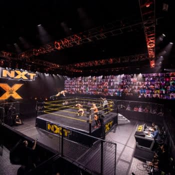 WWE NXT emanates from the COVID Wrestling Center in Orlando, Florida, formerly on Wednesday nights, now on Tuesday nights.