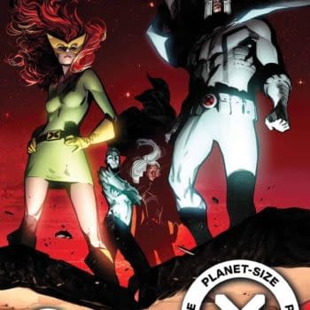 The cover to Planet-Size X-Men, the latest cash gra... er, extra-value offering from the House of Ideas.