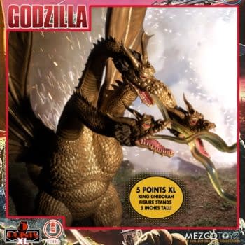 King Ghidorah Prepares For War With Godzilla Box Set 2 From Mezco