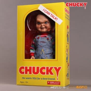 Child's Play Talking Sneering Chucky Lands At Mezco Toyz