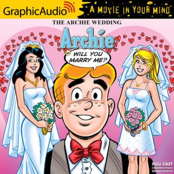 Graphic for the GraphicAudio adaptation of the Archie wedding.