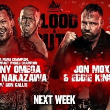 Kenny Omega and Michael Nakazawa will face Jon Moxley vs. Eddie Kingston on AEW Dynamite next week. Omega didn't want the match, but Moxley and Kingston forced Don Callis to make it under threat of breaking Omega's leg.
