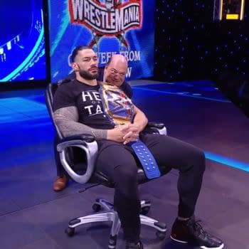 Roman Reigns reluctantly prepares to watch another episode of WWE Smackdown.