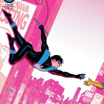 The Bruno Redondo cover to Nightwing #79, by Tom Taylor and Bruno Redondo, in stores on Tuesday, April 20th from DC Comics