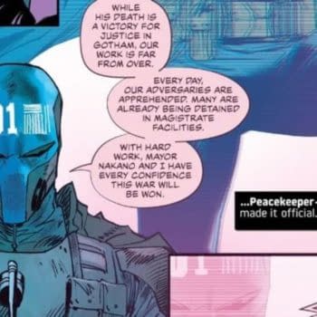 DC Comcis Reveals Identity Of Peacekeeper 01 (Spoilers)