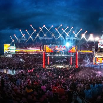 WrestleMania 37 Attendance: You can verify WWE's claim if you can count every person in this photo. [Photo credit: WWE]