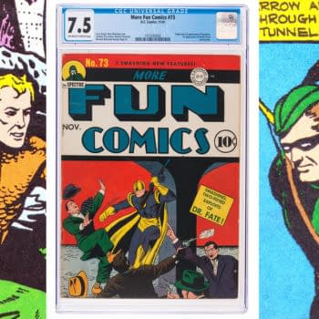 More Fun #73, first appearance of Green Arrow and Aquaman, DC Comics 1941.