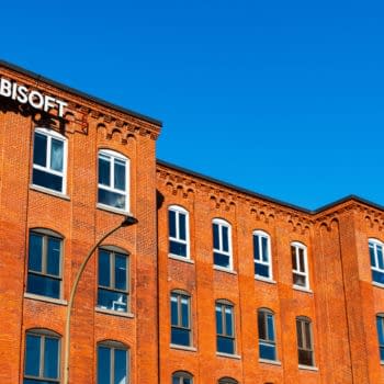 Montreal, Canada - April 2021: exterior view of the Ubisoft Headquarters located in the Mile End neighborhood. Editorial credit: Awana JF / Shutterstock.com