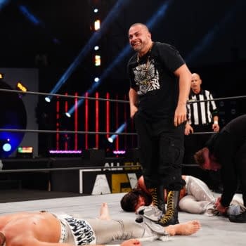 Photos from The Young Bucks vs. Varsity Blonds on AEW Dynamite [Credit: All Elite Wrestling]