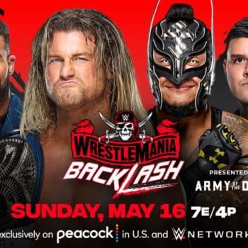 WWE WrestleMania Backlash Match Graphic: Dirty Dawgs vs. Mysterios for the Smackdown Tag Team Championships