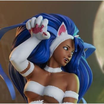 Street Fighter x Darkstalkers Menat as Felicia Statue PCS Statue