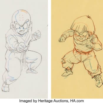 Artwork of Iconic Dragon Ball Z Duo of Gohan & Krillin Hits Auction